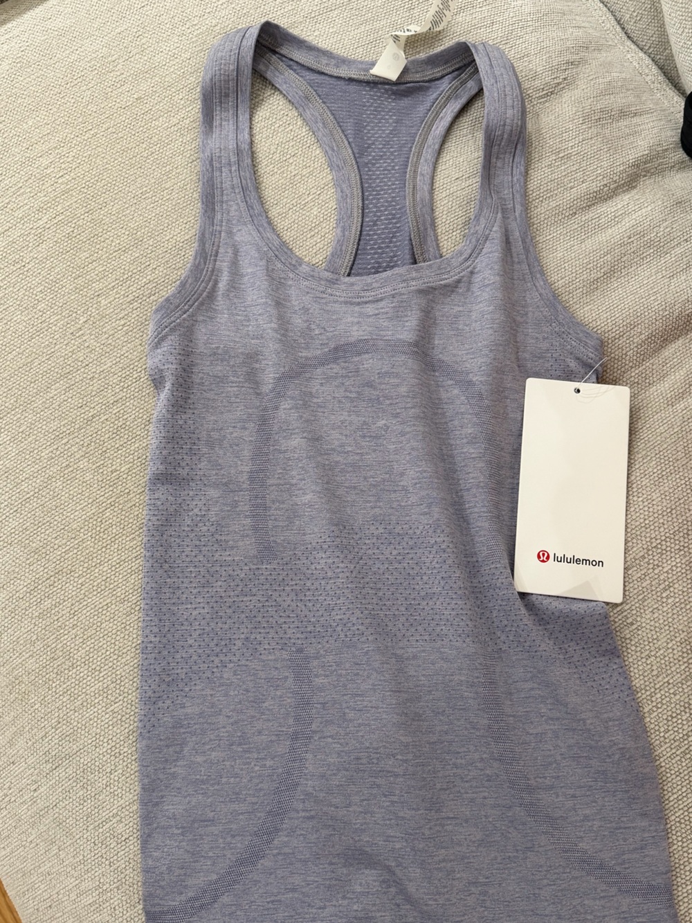 lululemon athletica Light Lavender Racerback Performance Tank
